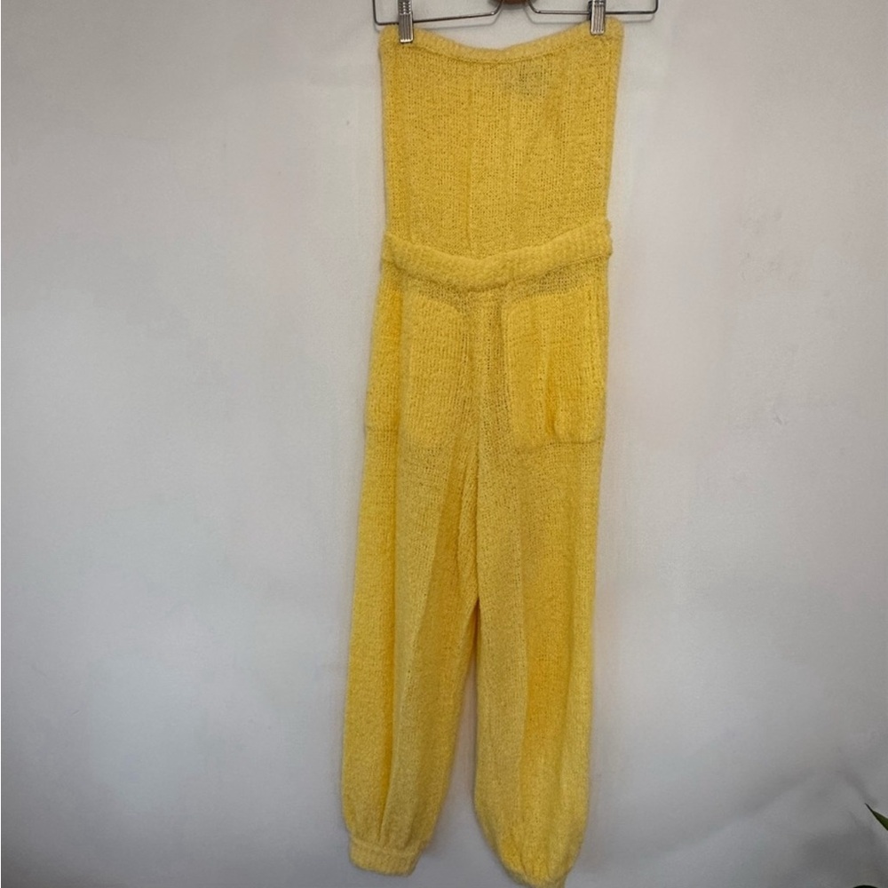 Free People Beach Claire One-Piece Yellow - Picture 3 of 13